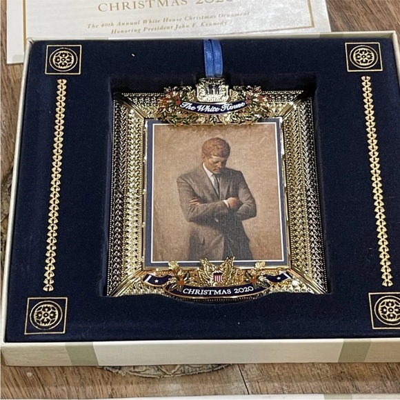 Official 2020 White House Historical Assessment Christmas ornament JFK - Picture 2 of 12
